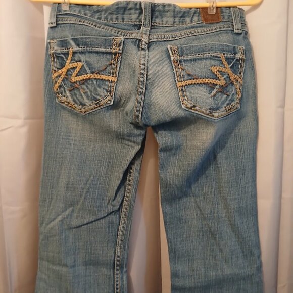 BKE Jeans The Buckle sz 24 Sabrina Slim Boot Designer Denim Dark wash (28x29.5) - Picture 3 of 10